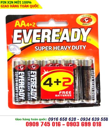 Pin AA Eveready 1215-BP6 Heavy Duty 1.5V chính hãng Made in Singapore